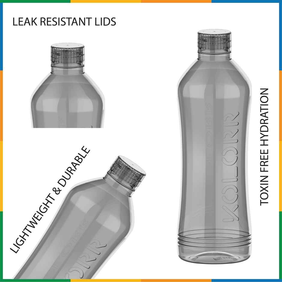 Kolorr Spectre Bottle 1L | Grey Modern grey bottle great for work and durable