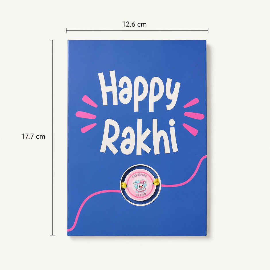 Clown Bhai Rakhi in a Cute Greeting Card | Oye Happy