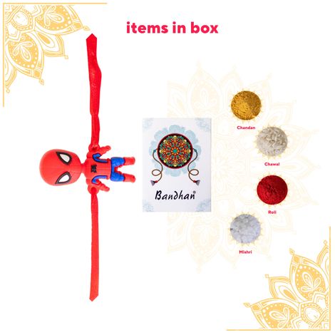 Kids Spider Man Playful Cartoon Rakhi (BANDHAN)