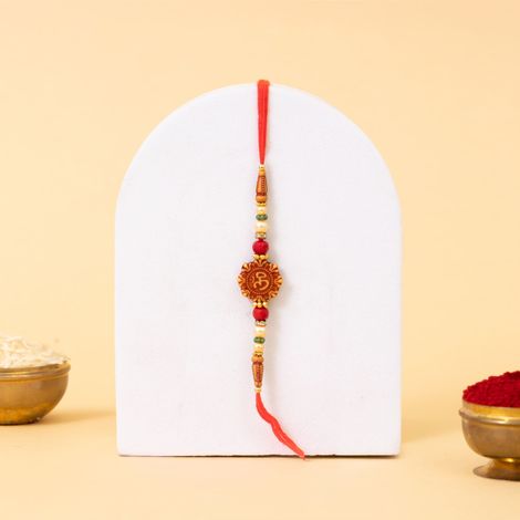 Religious Single Om Dori Rakhi (Shree Rakhi) Set of 1