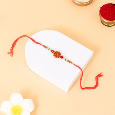 Religious Single Om Dori Rakhi (Shree Rakhi) Set of 1