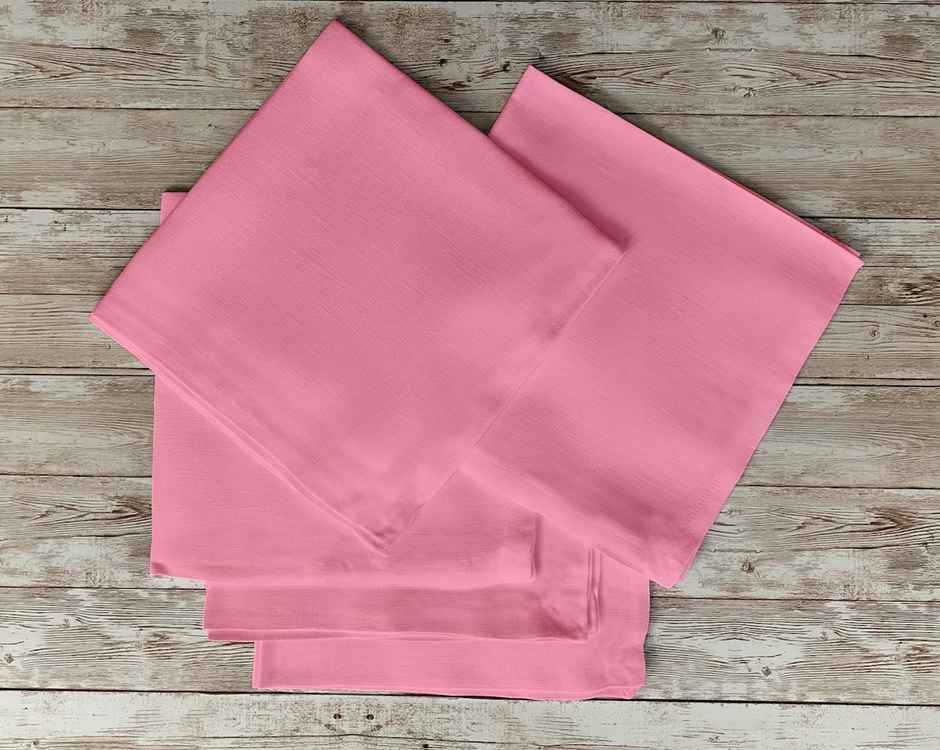 Lushomes Cloth Napkin - Baby Pink | Mitted Corners | 18 x 18 inch | 45 x 45 cm