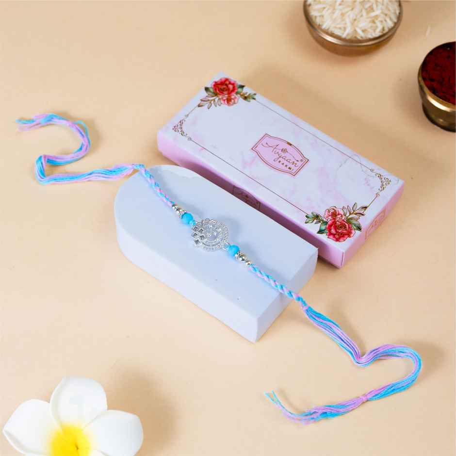 American Diamond Premium A.D. Rakhi (Avyaan Rakhi) Set of 1