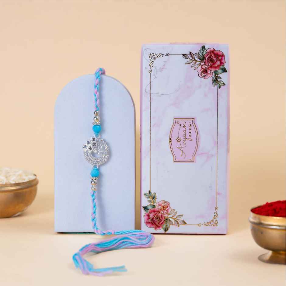 American Diamond Premium A.D. Rakhi (Avyaan Rakhi) Set of 1