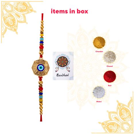 Evil Eye Bro Sis Designer Rakhi (BANDHAN)
