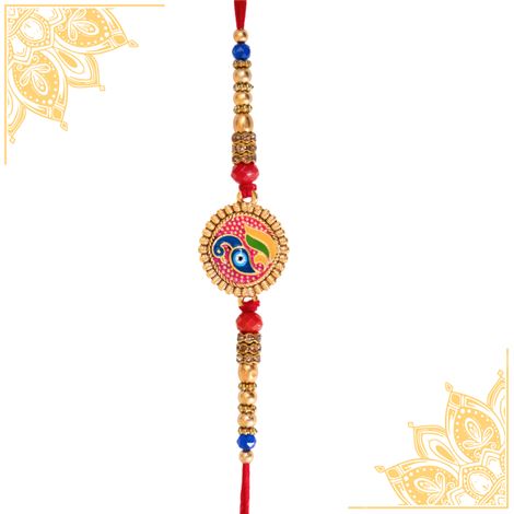 Evil Eye Peacock Awesome Design Rakhi (BANDHAN)