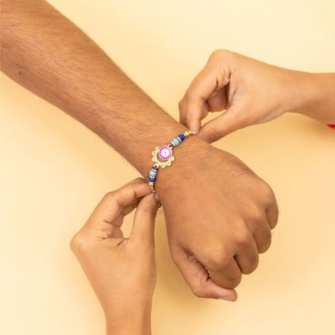 Evil Eye Trendy Rakhi For Good Health Of Brother (BANDHAN)