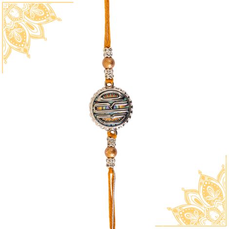 Abstract Single BRO Rakhi (Shree Rakhi) Set of 1