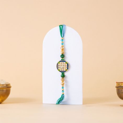 Abstract Single Rakhi (Shree Rakhi) Set of 1