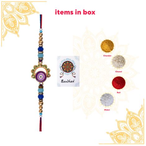 Evil Eye Trendy Rakhi For Good Health Of Brother (BANDHAN)