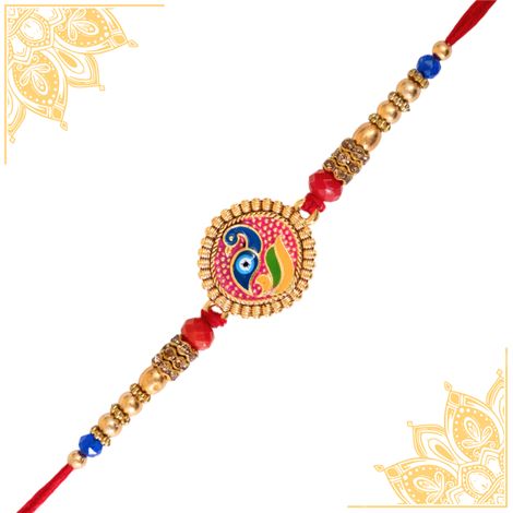 Evil Eye Peacock Awesome Design Rakhi (BANDHAN)