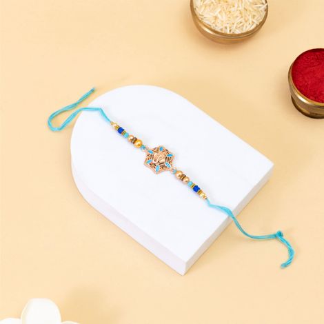 Religious Lord Ganesha Rakhi For Good Luck (BANDHAN)