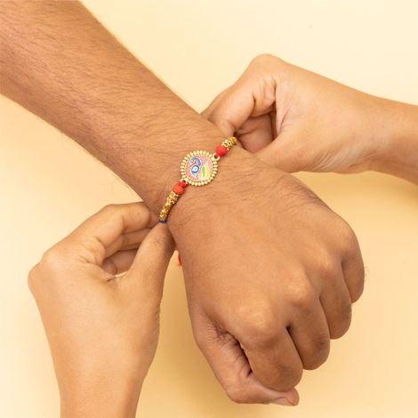 Evil Eye Peacock Awesome Design Rakhi (BANDHAN)