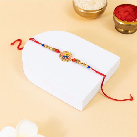 Evil Eye Peacock Awesome Design Rakhi (BANDHAN)