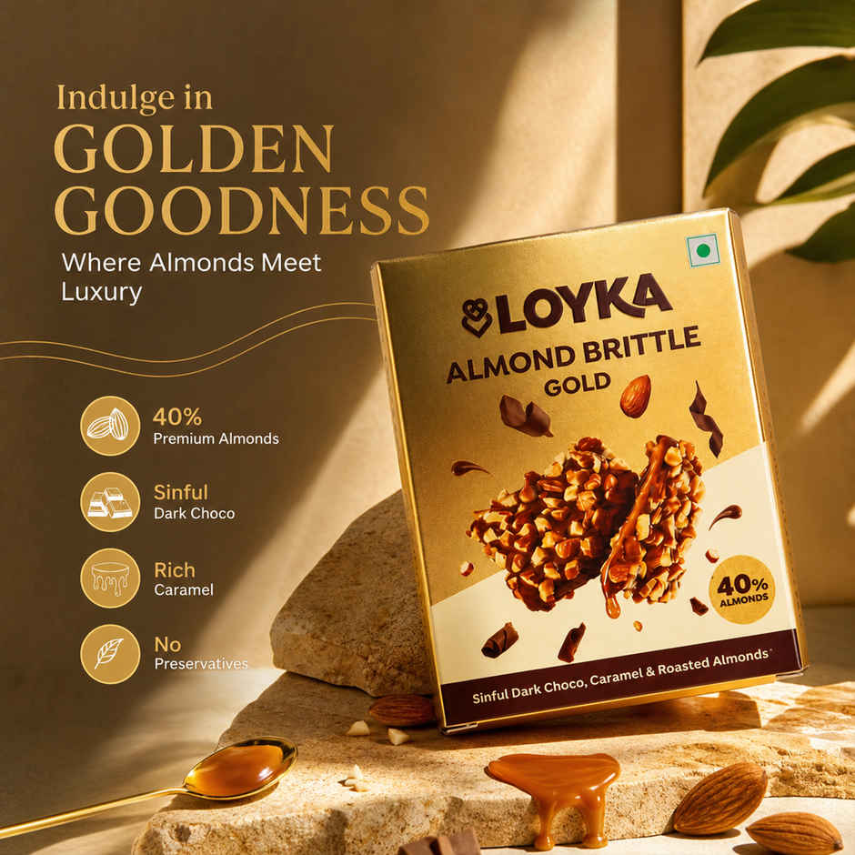 Loyka Almond Brittle Gold