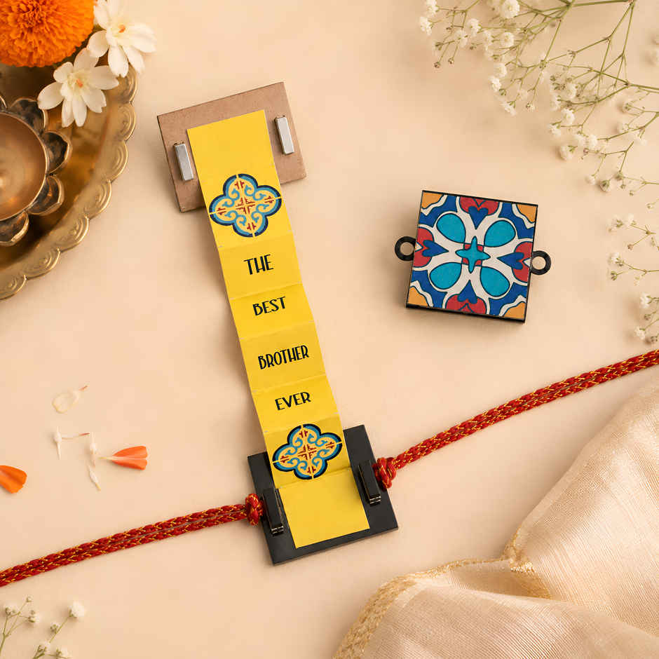 Secret Message Rakhi | Unique Find Greeting Card | Pack of 1 | Oye Happy