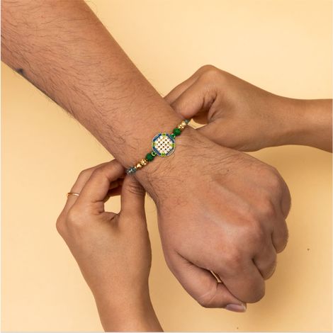 Abstract Single Rakhi (Shree Rakhi) Set of 1