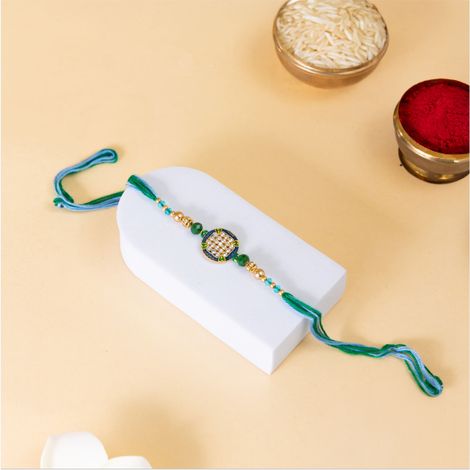 Abstract Single Rakhi (Shree Rakhi) Set of 1