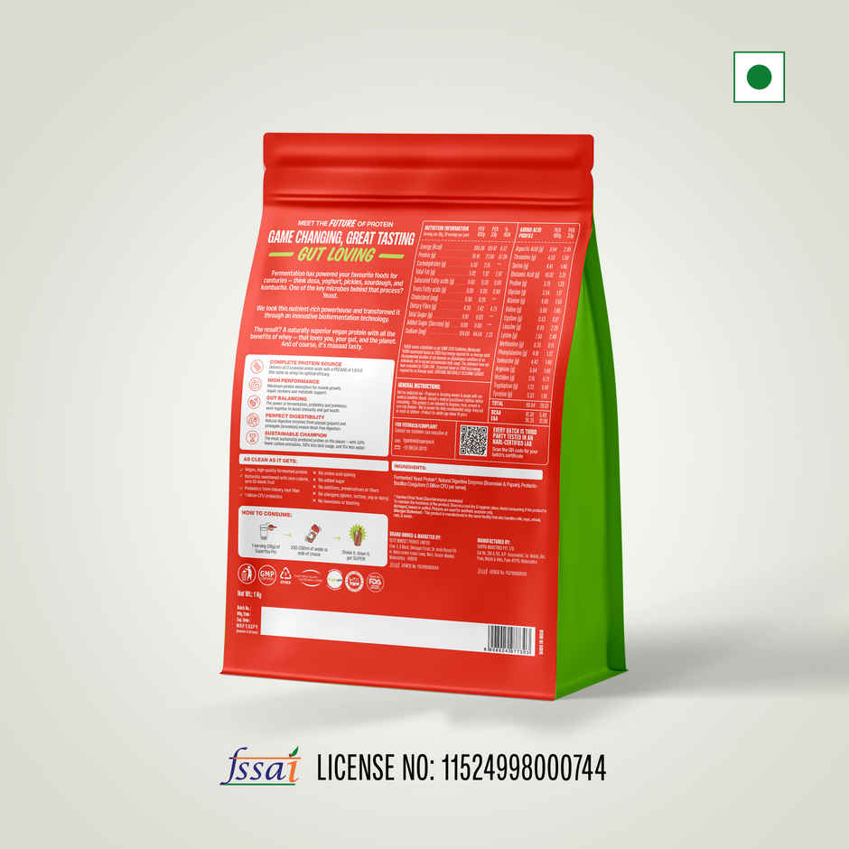 SuperYou Pro Fermented Yeast Protein- Unflavoured | 26g Protein Per Scoop