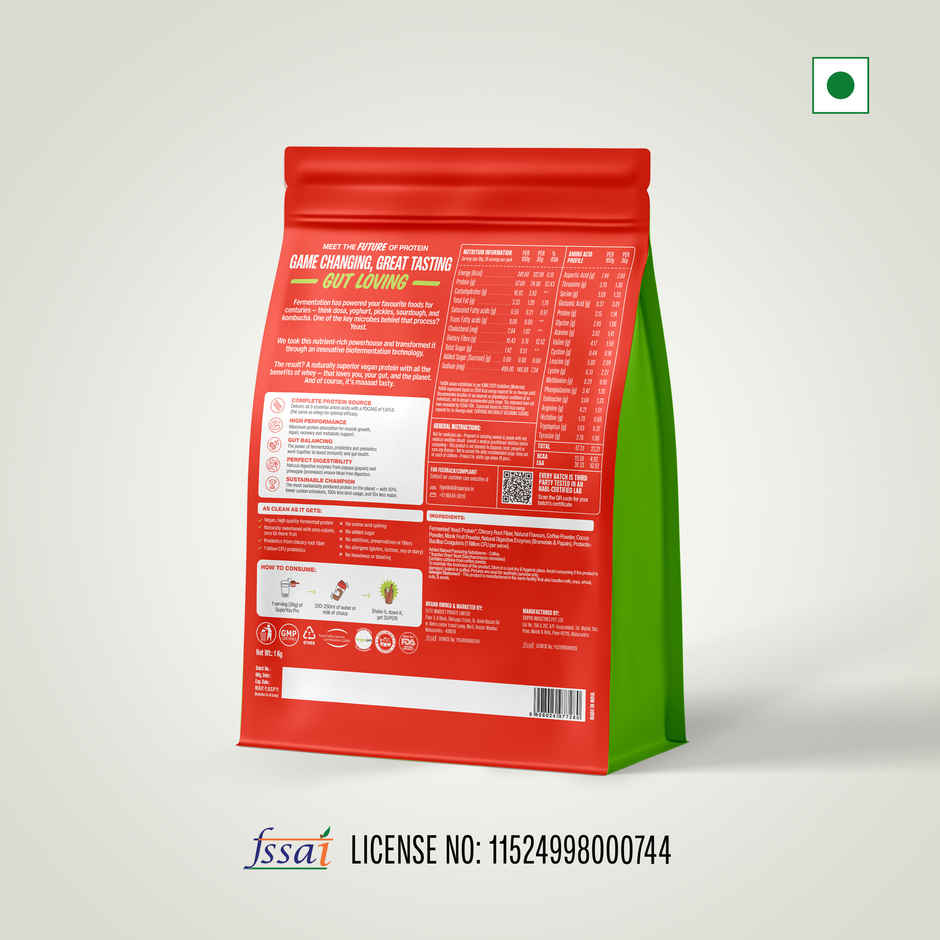 SuperYou Pro Fermented Yeast Protein- Coffee | 24g Protein Per Scoop