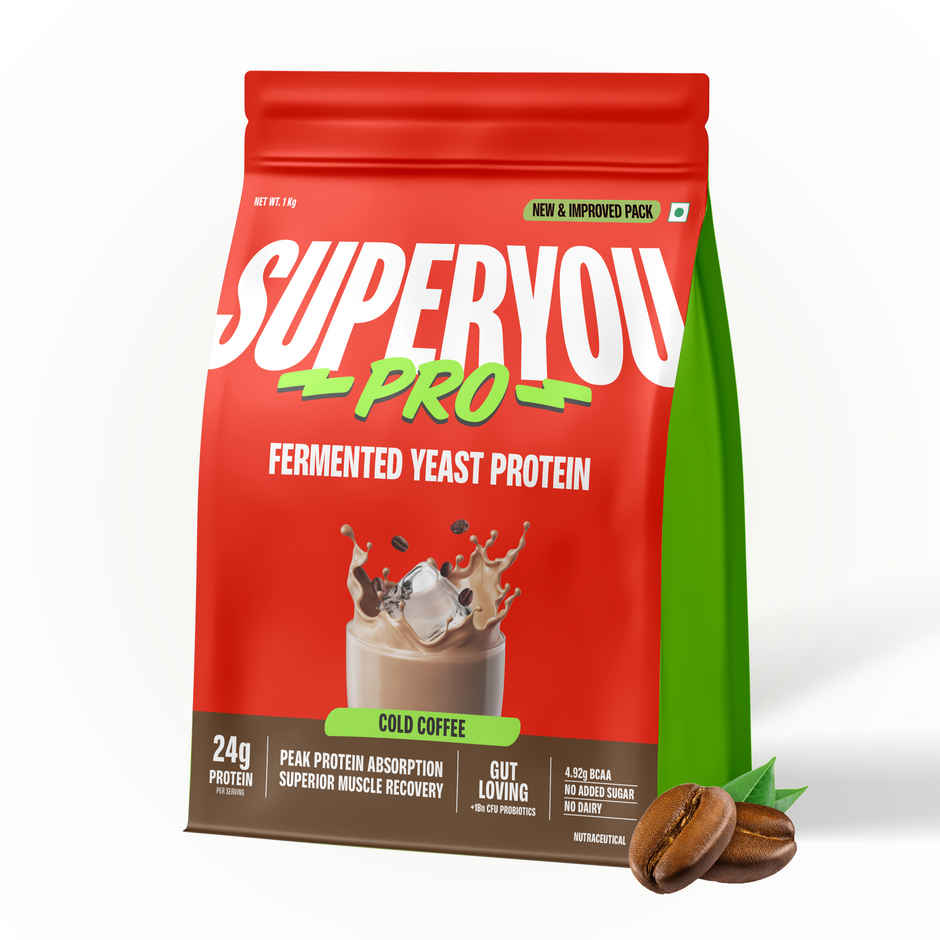 SuperYou Pro Fermented Yeast Protein- Coffee | 24g Protein Per Scoop