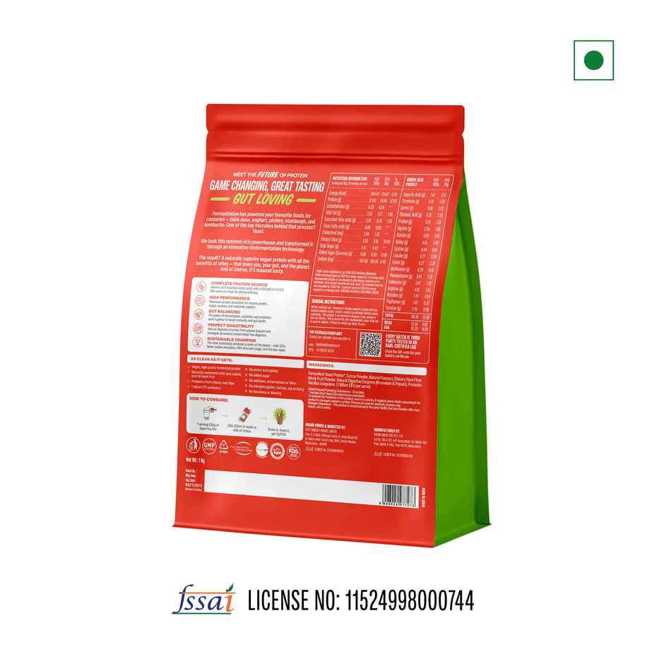 SuperYou Pro Fermented Yeast Protein- Chocolate | 24g Protein Per Scoop