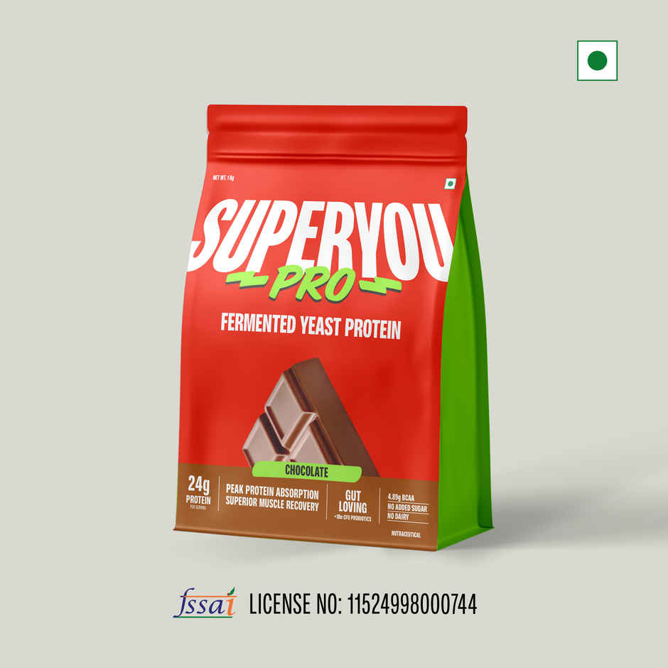 SuperYou Pro Fermented Yeast Protein- Chocolate | 24g Protein Per Scoop