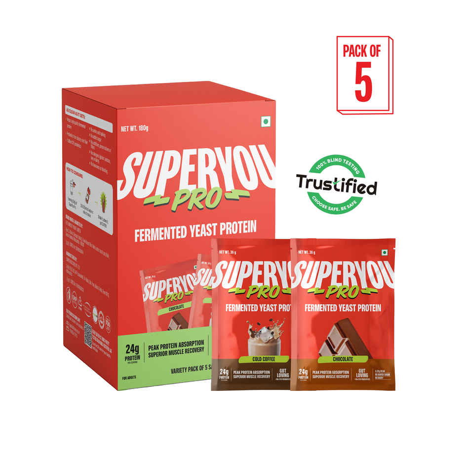 SUPERYOU Pro Fermented Yeast Protein Assorted Satchets | 24g Protein