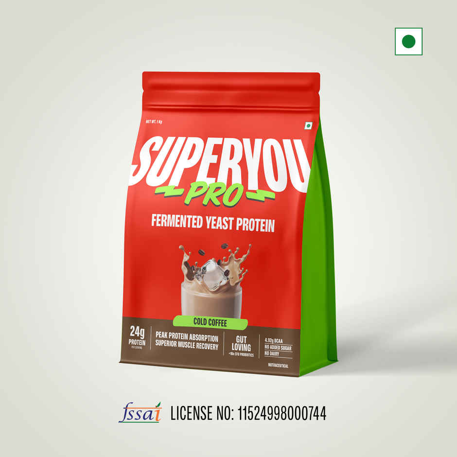 SuperYou Pro Fermented Yeast Protein- Coffee | 24g Protein Per Scoop