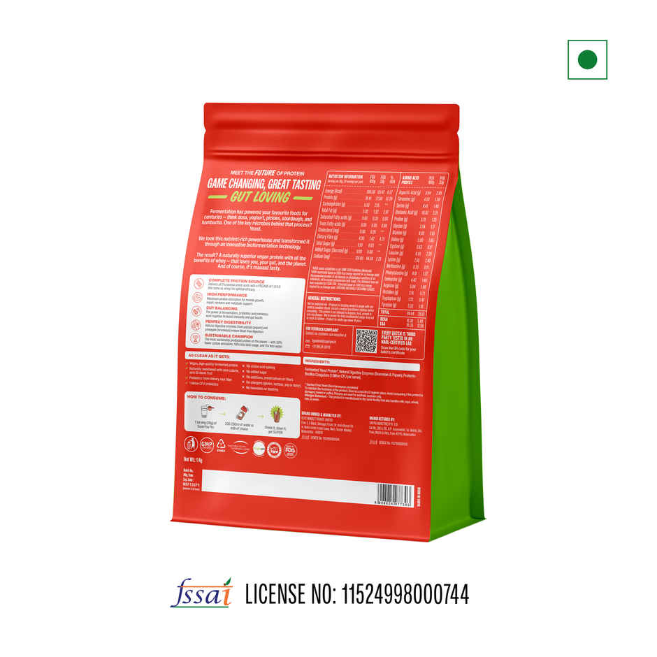 Superyou Pro Fermented Yeast Protein | Unflavoured | 27g Protein Per Scoop