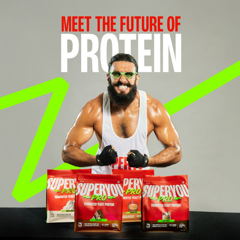 SuperYou Pro Fermented Yeast Protein- Chocolate | 24g Protein per sachet