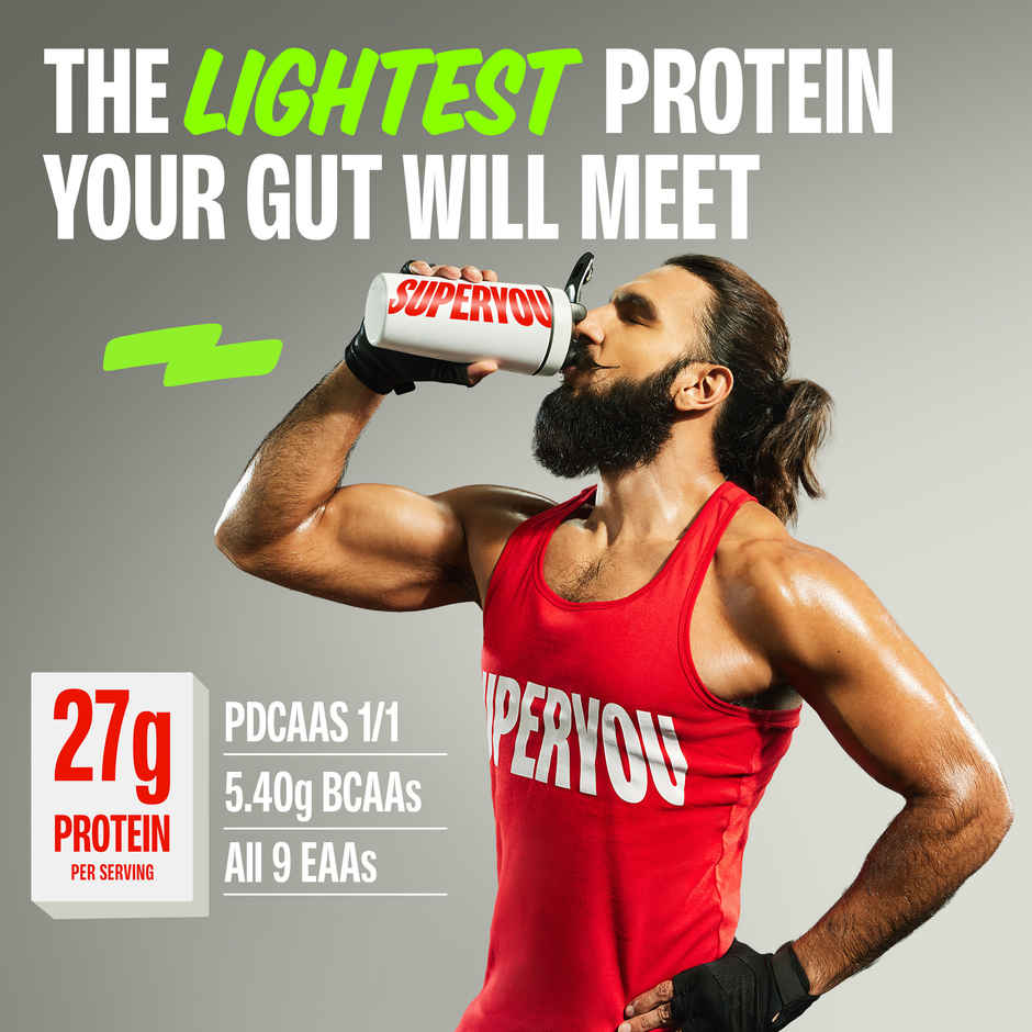 Superyou Pro Fermented Yeast Protein | Unflavoured | 26g Protein Per Scoop Combo  