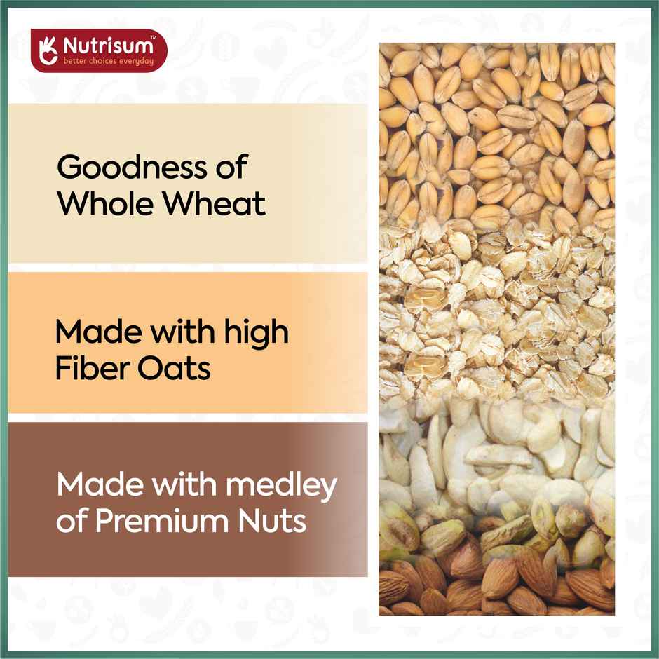 Nutrisum Oats Cookies - No Added Sugar - Mixed Nuts
