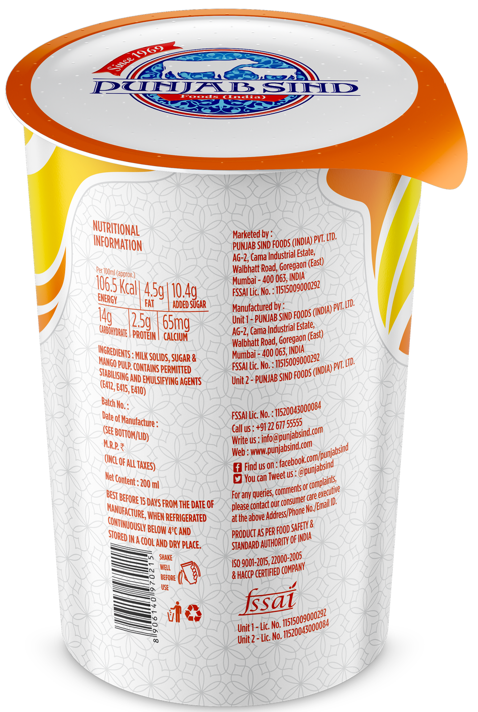 Punjab Sind Mango Lassi