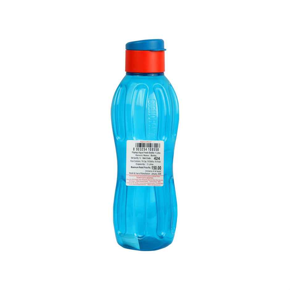 Signoraware Flip Top Aqua Fresh Bottle | Blue | 1 L