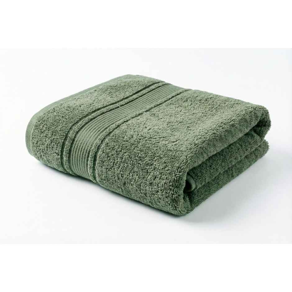 Dream Living Pure Cotton Bath Towel 400 Gsm | Olive - 36 x 71 in