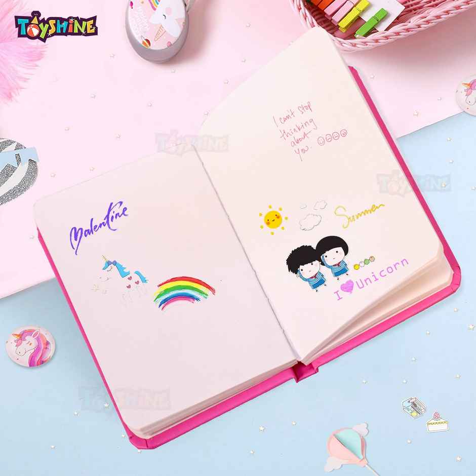 Toyshine Unicorn Stationery Set - Erasers, Pencils, Diary