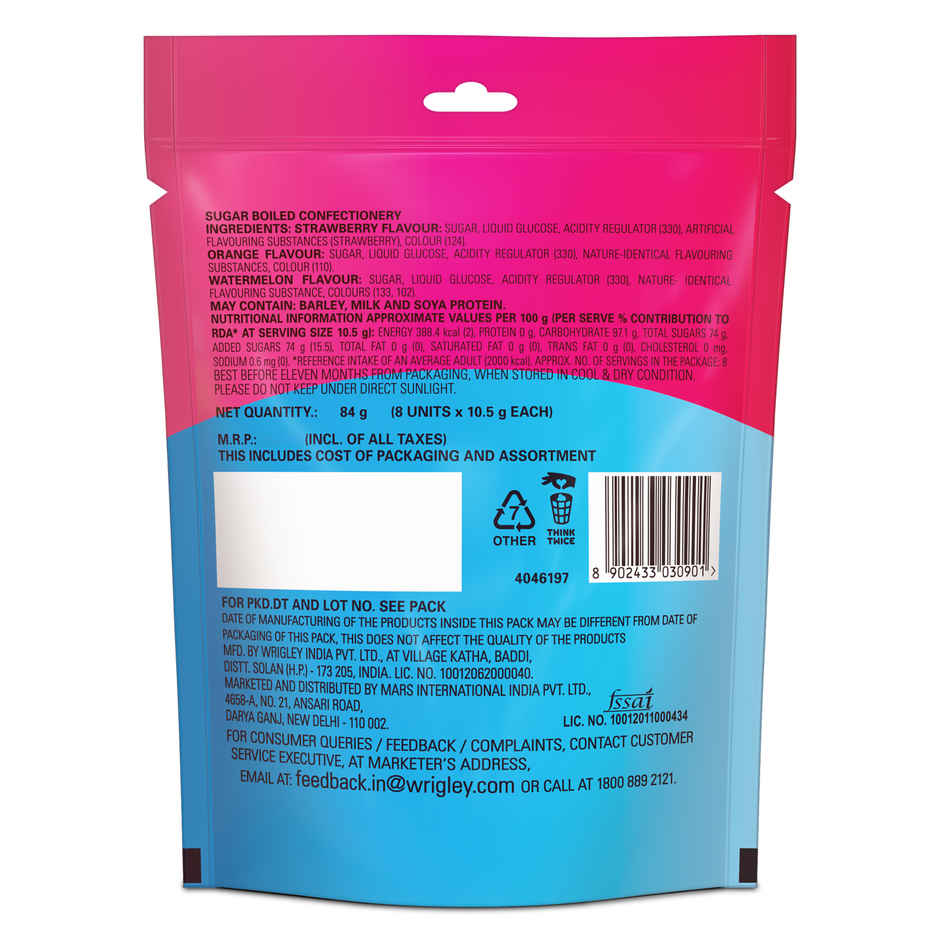 Boomer Lollipop (Classic) in a Pack of 8 Assorted Flavours