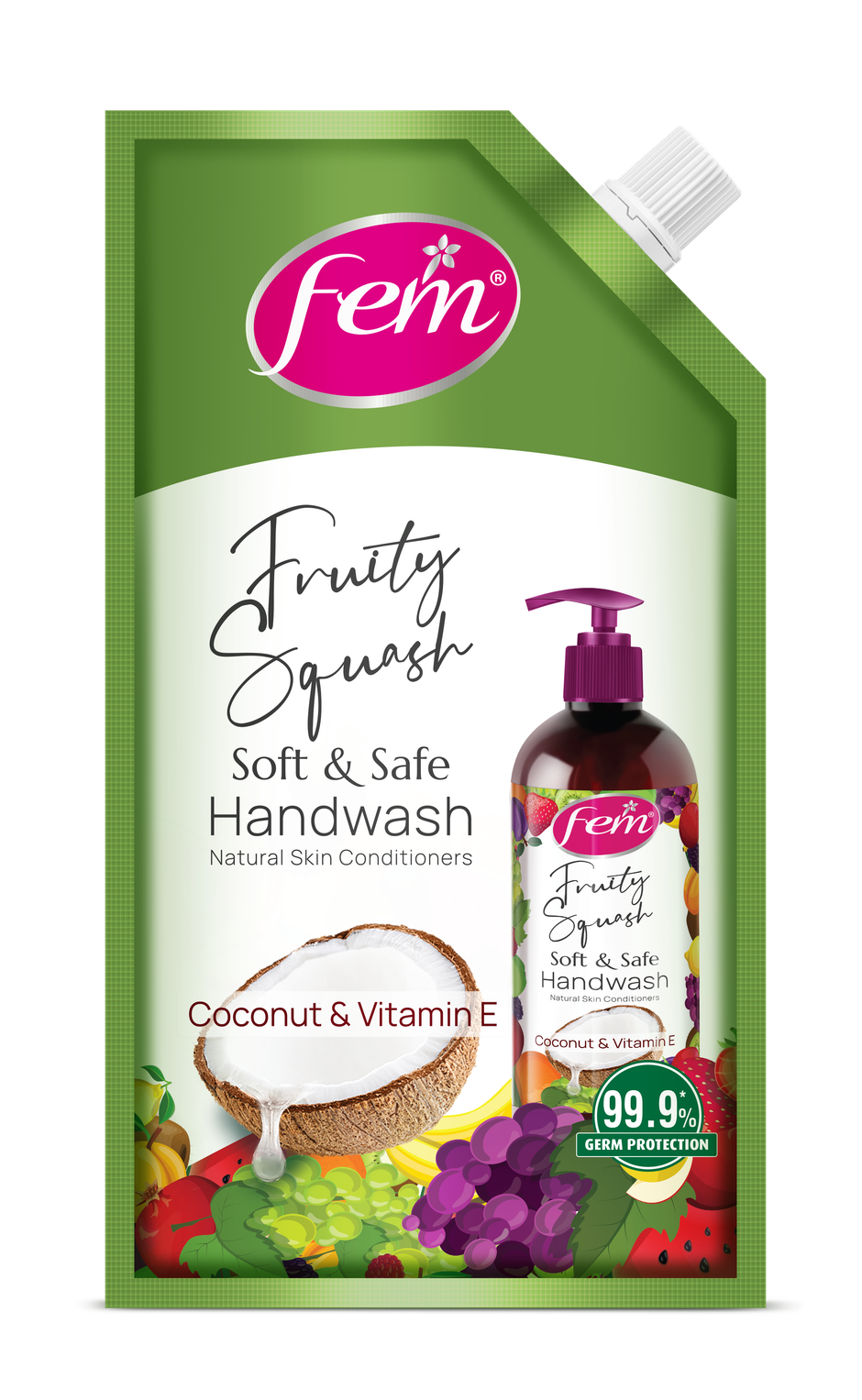 Dabur Fem Fruity Squash Soft & Safe Handwash