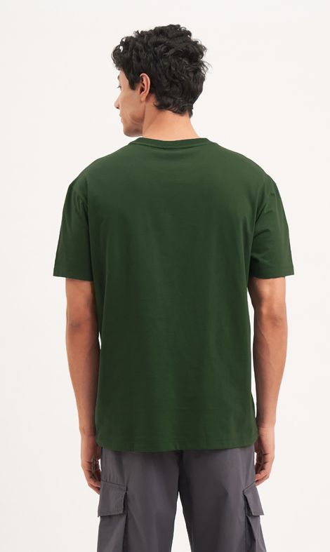 De Tees Men's Half Sleeve T-shirt | MHS-BIKER | Olive - L