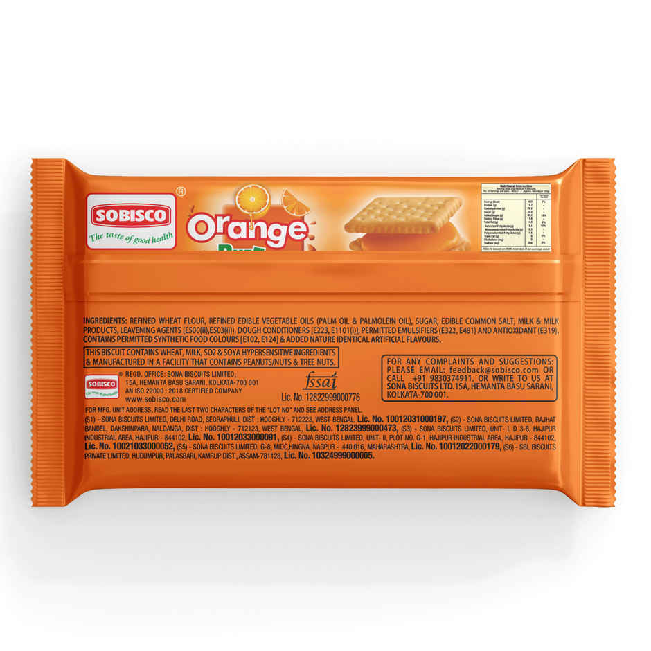 Sobisco Orange Puff Cream Biscuits