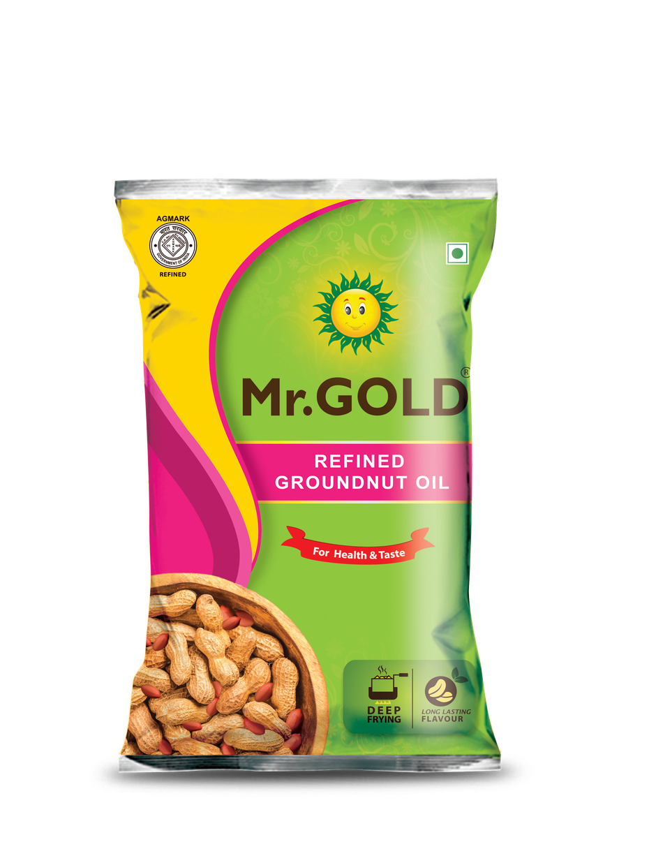 Mr.Gold Refined Groundnut Oil Pouch