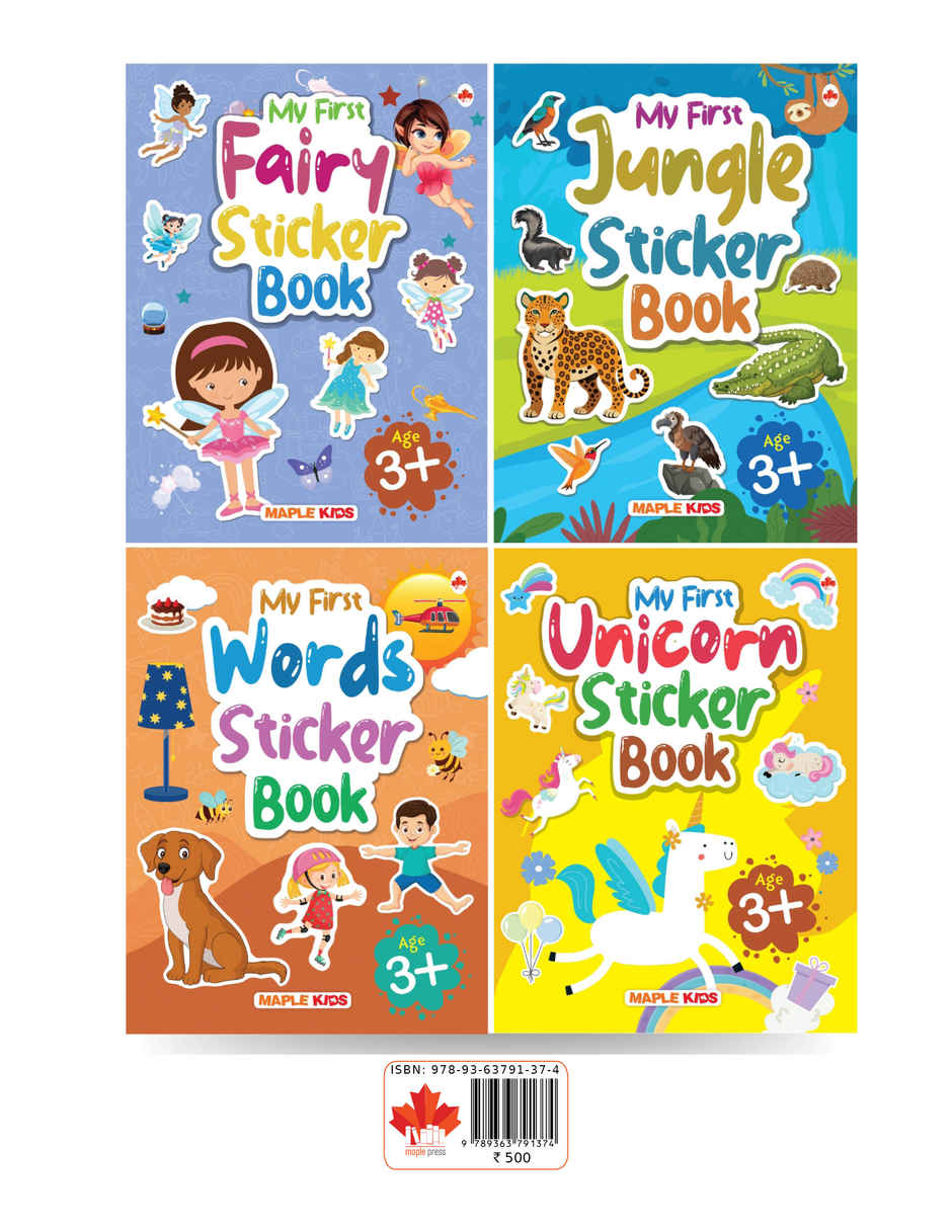 Sticker Books Fairy | Jungle | Words | Unicorn