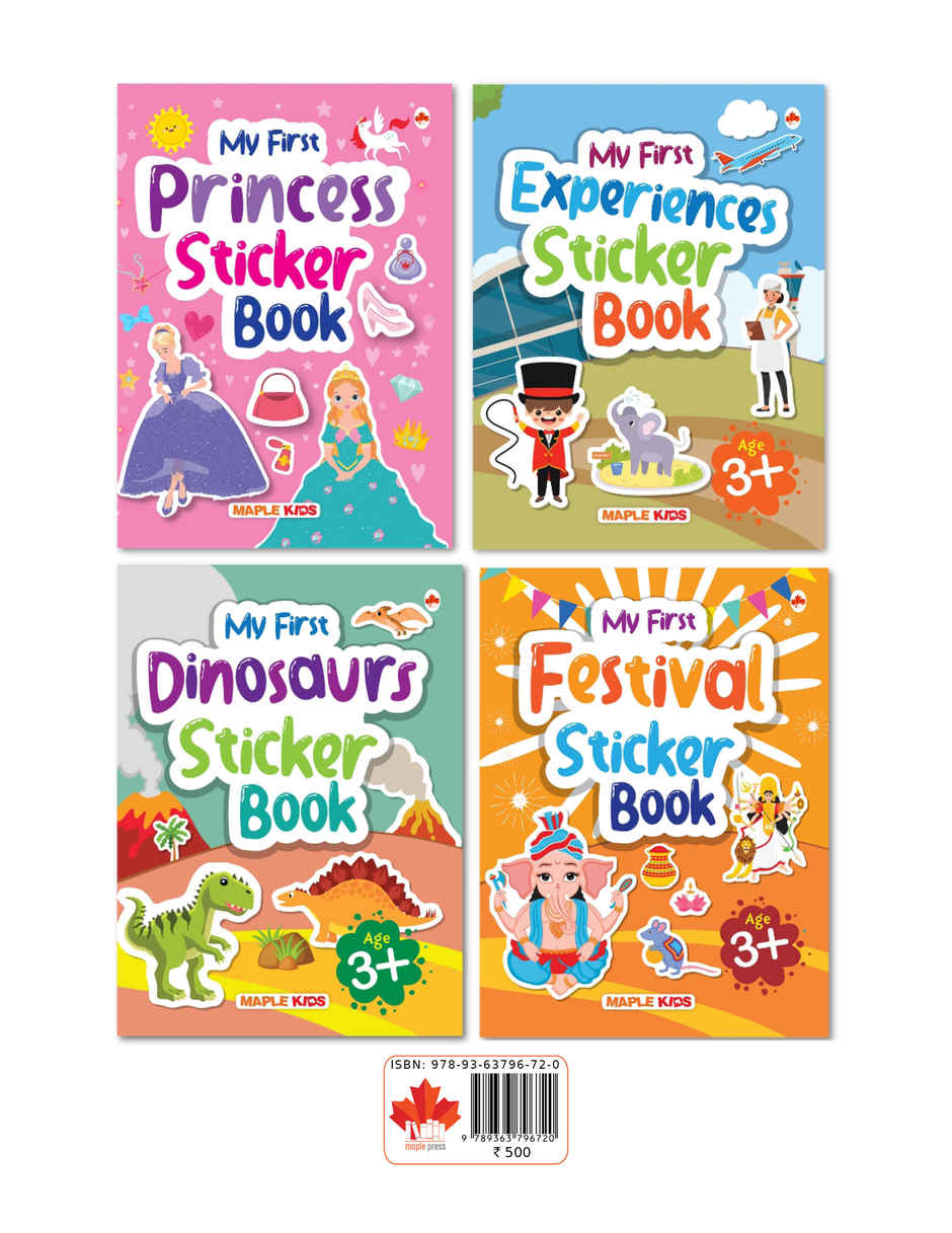 My First Sticker Books | Princess | Dinosaurs | Festivals and Experiences