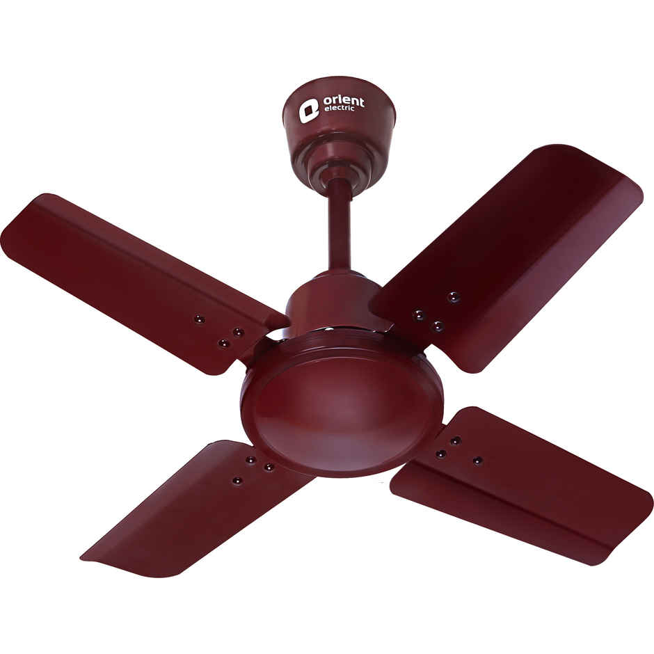 Orient Electric New Air Plus Ceiling Fan, 600mm, 24 Inch Fan, 4 Blade, 100% Copper Motor, Brown