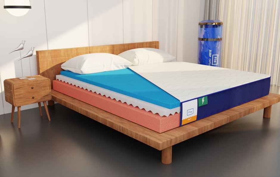 Flo Ortho Mattress Sleep Well with our Mattress | 6 inch Mattress in Queen Size (72 x 60 x 6 inch)