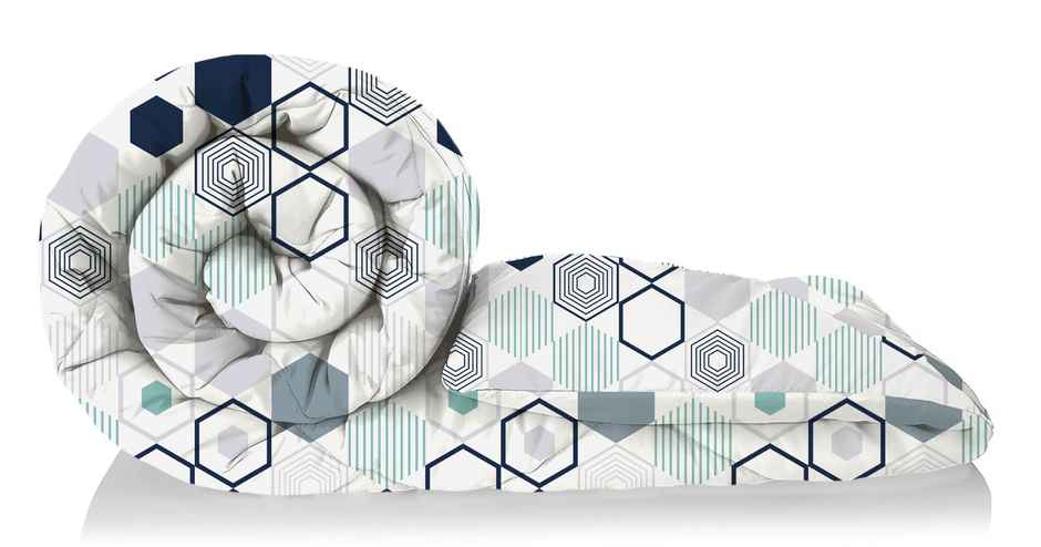 BAY6 Microfibre Double Bed Comforter - Multicolour | 210 x 220 cm
