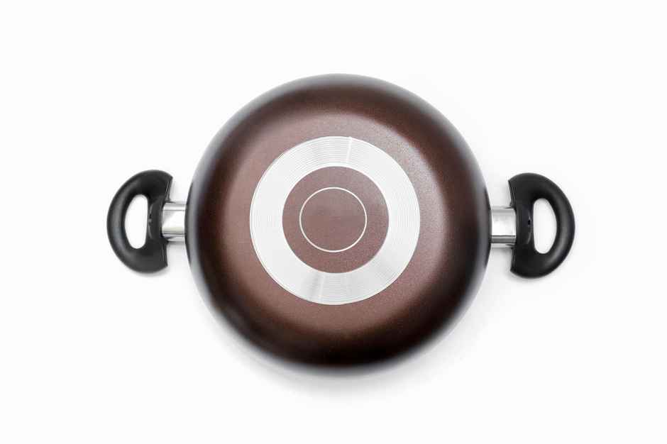 Bombay Kookware Kadai 24Cm With Glass Lid