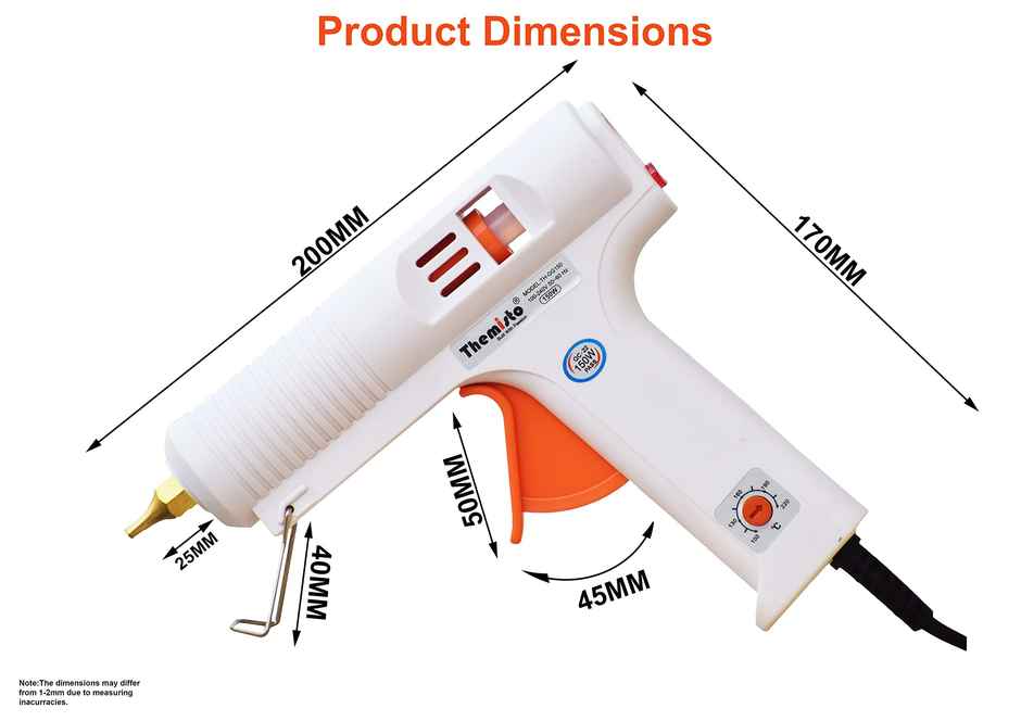 Aptechdeals 150W Multi Temperature High Power Glue Gun With Free Hot Melt Glue Sticks - 5 Pieces