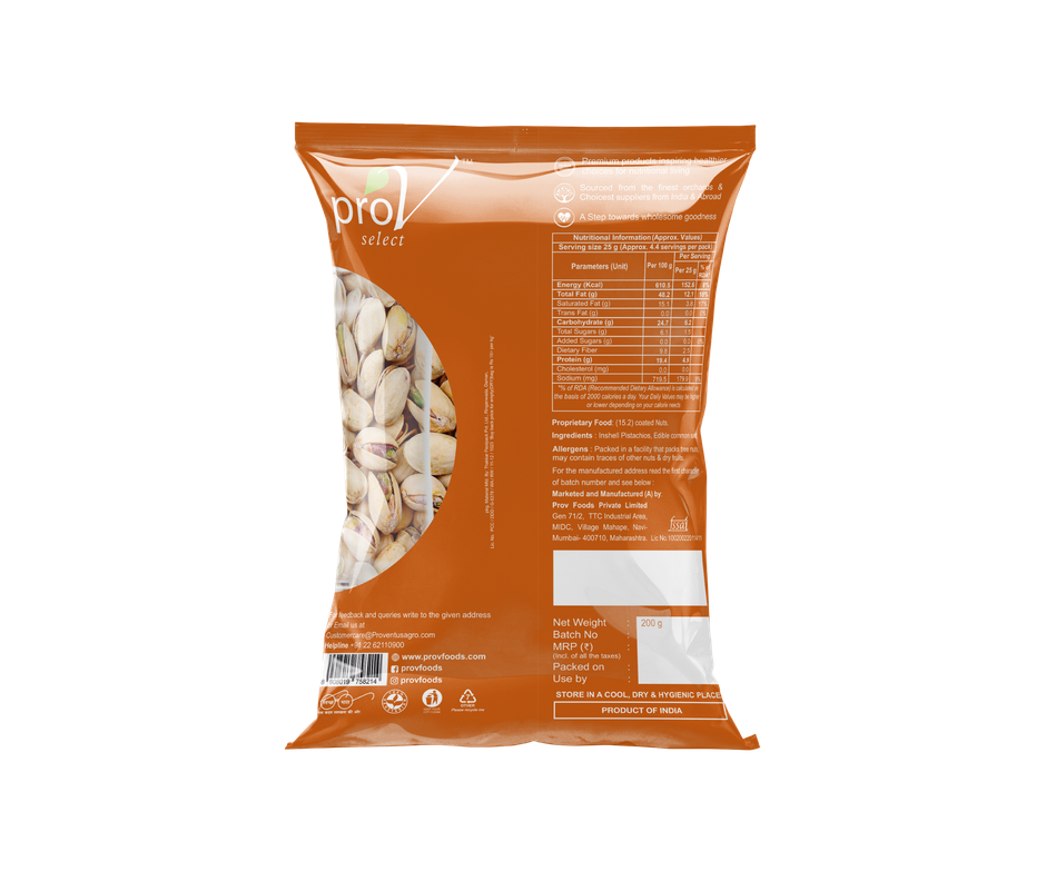 Prov Select-Pistachio California Roasted & Salted